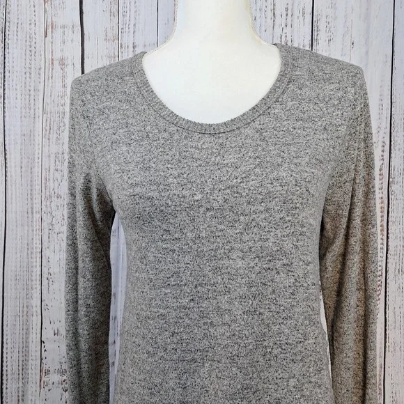 Anthropologie COA Tunic Top XS Asymmetrical Tiered Hem Long Sleeve Eclectic Edgy - Picture 3 of 8